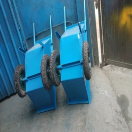 Mild Steel Construction Wheel Bucket Trolley, 500 Kg Load