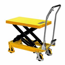 Mild Steel Yellow 1 Ton Hydraulic Scissor Trolley