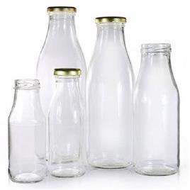 Glass Milk Storage Bottle
