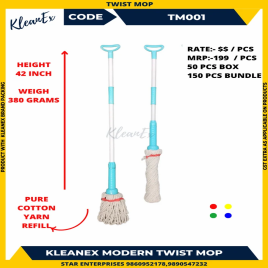MIX COLOURS Cotton Modern Mop