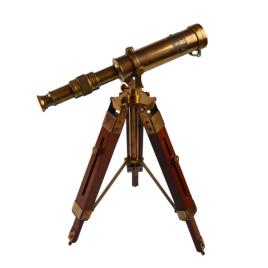 MKI Heart Shaped Brass Antique Telescope, Normal