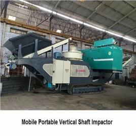 Portable Vertical Shaft Impactor Machine, 200 Ton/Hour