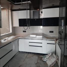 U-Shape Wooden Kitchen Unit