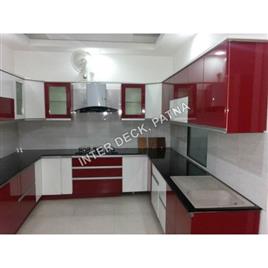 Gloss U Shape Wooden Kitchen