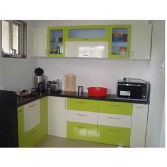 L Shape Wooden Kitchen