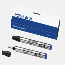 Mont Blanc LeGrand Rollerball Refill, Royal Blue (2 Pieces)