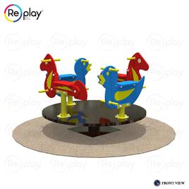 Outdoor Animal Merry Go Round