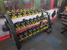 Gym Angle Frame Three Tier Rack