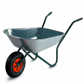 MS Construction Wheel Barrow, 200-250 Kg Capacity