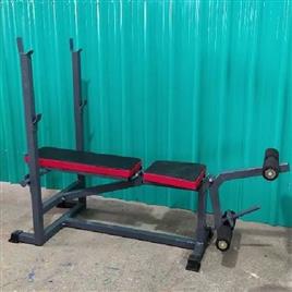 Adjustable Bench Press With Leg Attachments (Excluding Rods & Weights)