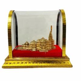 Multicolor Attractive Look Golden Shri Ram Mandir Ayodhya, For Worship