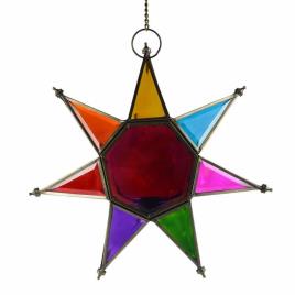 Multicolor Iron Star Decoration