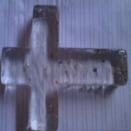 Glass Tree Casting Cross, 6 Inch