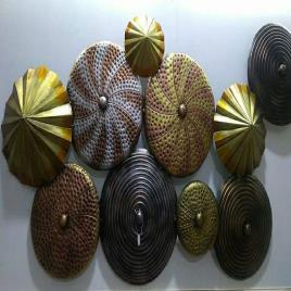 Multicolored Metal Wall Decor