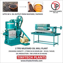 Mustard Oil Expeller Plant, 100 Kg/hr