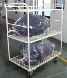 Rubber Garment Trolley, 100-150kg Capacity