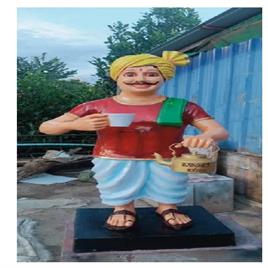 Human Tea Man FRP Sculpture