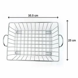 SS Square Basket Stand for Fruits