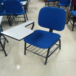 Institute Blue Student Chair with Pad
