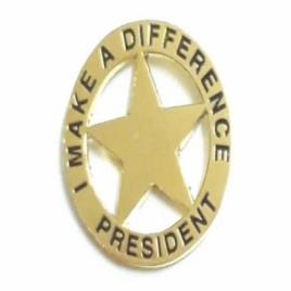 Customizable Golden Star Lapel Pin