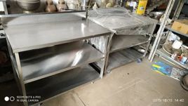 4 Drawers Stainless Steel Polished Work Table