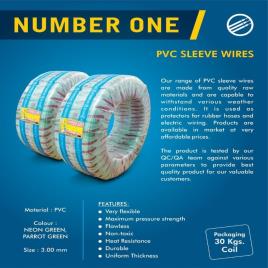 Number One PVC Sleeve Wire, 3mm