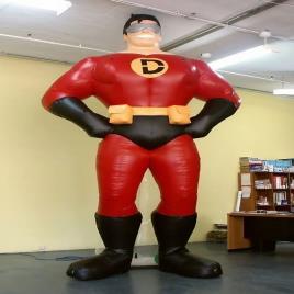 Nylon Para Shoot Inflatable Character Balloon