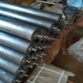 MILD STEEL O-GROOVE CONVEYOR ROLLER