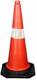 Orange HDPE Traffic Safety Cone, 4.8 kg