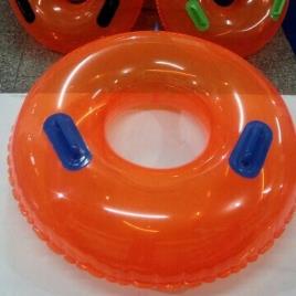 Orange PVC Inflatable Swim Ring, 14 X 36 Inch