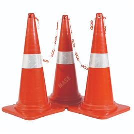 Orange Rubber Base Road Cone