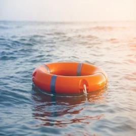 Ship Orange Safety Lifebuoy