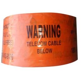 Printed Orange LLDPE Warning Tape