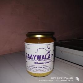 Organic Bilona Ghee Bottle