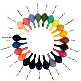 Organic Retro Latex Balloons, 10"