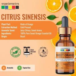 Organix Mantra Cold Pressed Sweet Orange Oil
