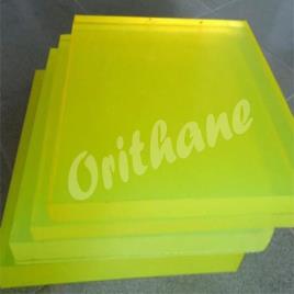 Orithane Yellow Polyurethane Sheets, 50mm Thickness