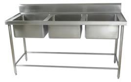 Triple Bowl Stainless Steel Kitchen Sink
