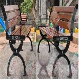 Outdoor Cast Iron and FRP Seating Bench