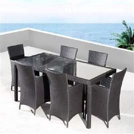 Metal Wicker Outdoor Dining