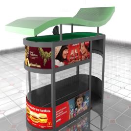 Oval Traffic Booth Equipment