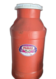 Red Plastic Milk Container
