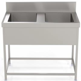 PARTH Double Sink Unit Dish Washing