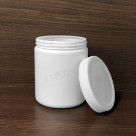 PATCO White HDPE Protein Powder Jar