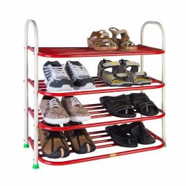 Patelraj 4 Shelf Mild Steel Shoe Rack