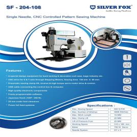 SF-204-108 Pattern Sewing Machine