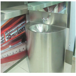 Round Pedestal Plain Wash Hand Sink