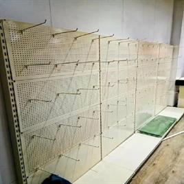 Perforated Wall Rack with Hooks