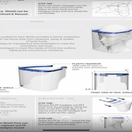 PET Reusable Safety Face Shield