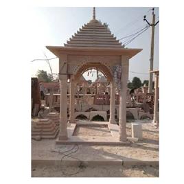 Pink Sandstone Decorative Temple